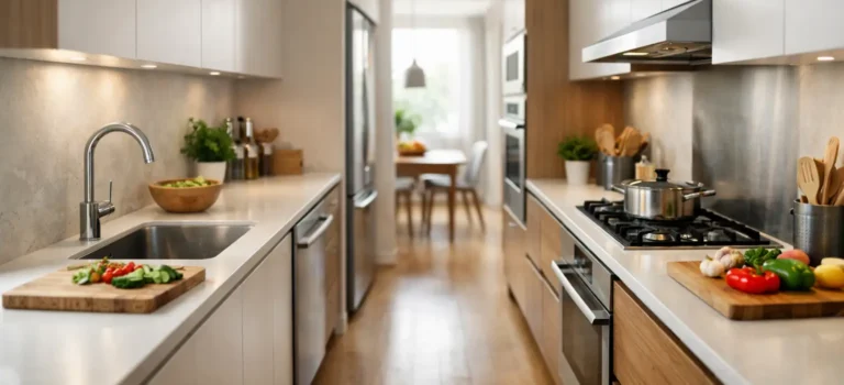 Cómo distribuir una cocina rectangular sin perder espacio
